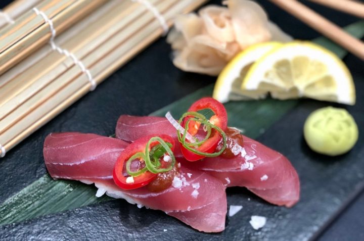 Tuna Spicy Miso Nigiri - DiningRuhm